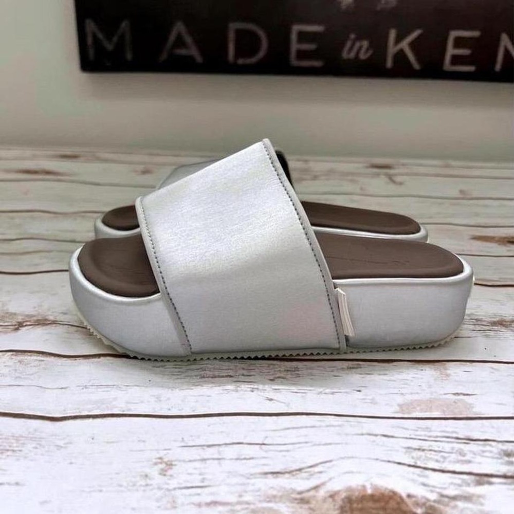 Y-3 Adidas Excellent Platform Slides Silver Metallic Yohji Yamamoto 5